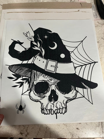 Skull Witches Hat Design- Adult