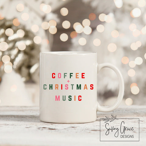 Coffee & Christmas Music Coffee Mug