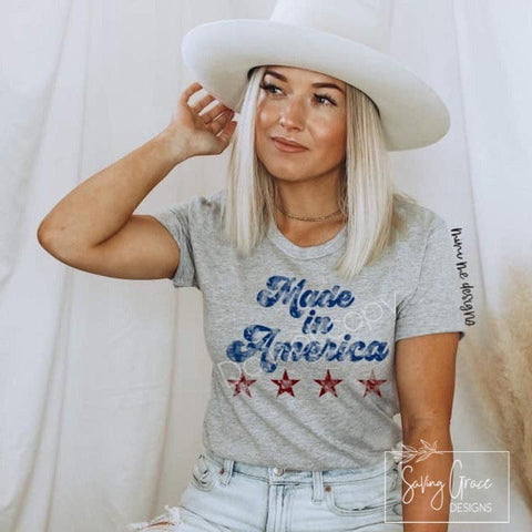 Made In America Distressed- Adult- Multi