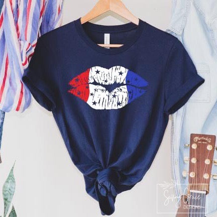 Red, White & Blue Lips- Adult- DP