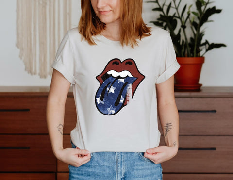 American Flag Tongue- Adult- DP