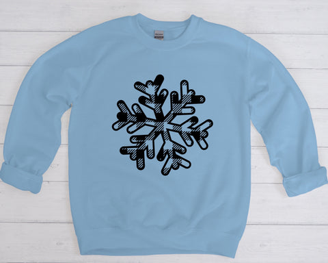 Snowflake Plaid- Black