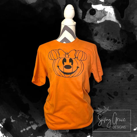 Minnie Mouse Pumpkin Head