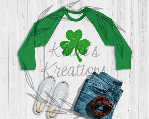 Distressed Clover- Adult- Green