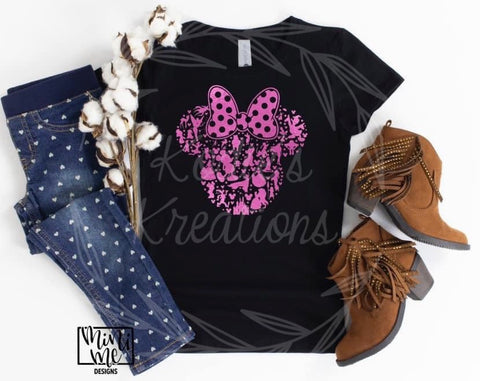 Minnie Mouse Clipart- Kids- Pink