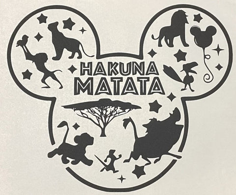 Hakuna Matata Mickey- Kids- Black