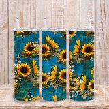 Sunflower 20oz Skinny Tumblers