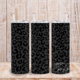 Black Matte Leopard 20oz Tumbler