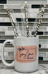 Leopard Printed Reusable 9” Straws