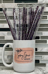 Leopard Printed Reusable 9” Straws