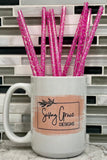 Leopard Printed Reusable 9” Straws